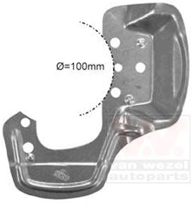 VAN WEZEL 3778371 -  Отражатель, диск тормозного механизма